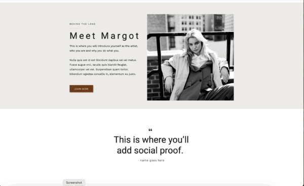 New York Template website About Section